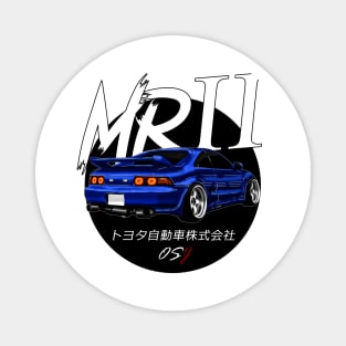 JDM MR2 Blue Black Sun Edition Magnet